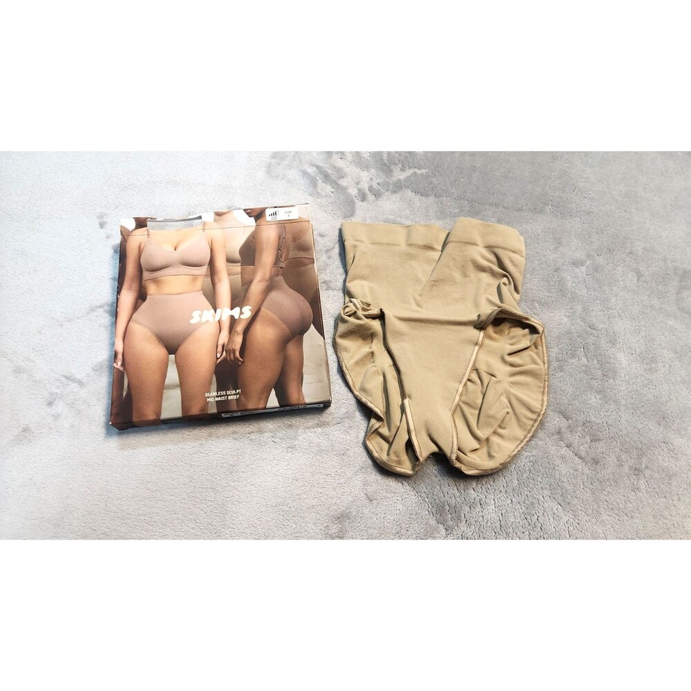 Skims S Clay Beige‎ Seamless Sculpt High Waist Brief PN-BRF-3361 NWT